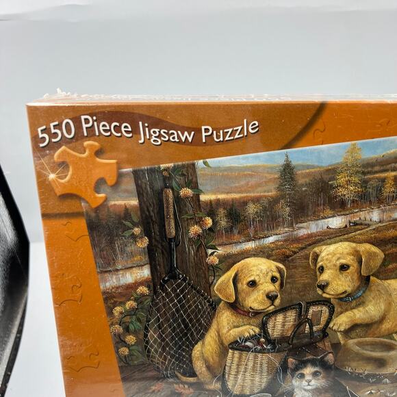 550 Piece Jigsaw Puzzle Master Pieces 60437 Fishing Fun Ruane Manning SEALED NEW - Picture 3 of 9